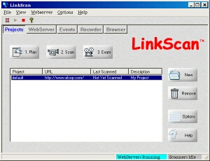 Main LinkScan Window